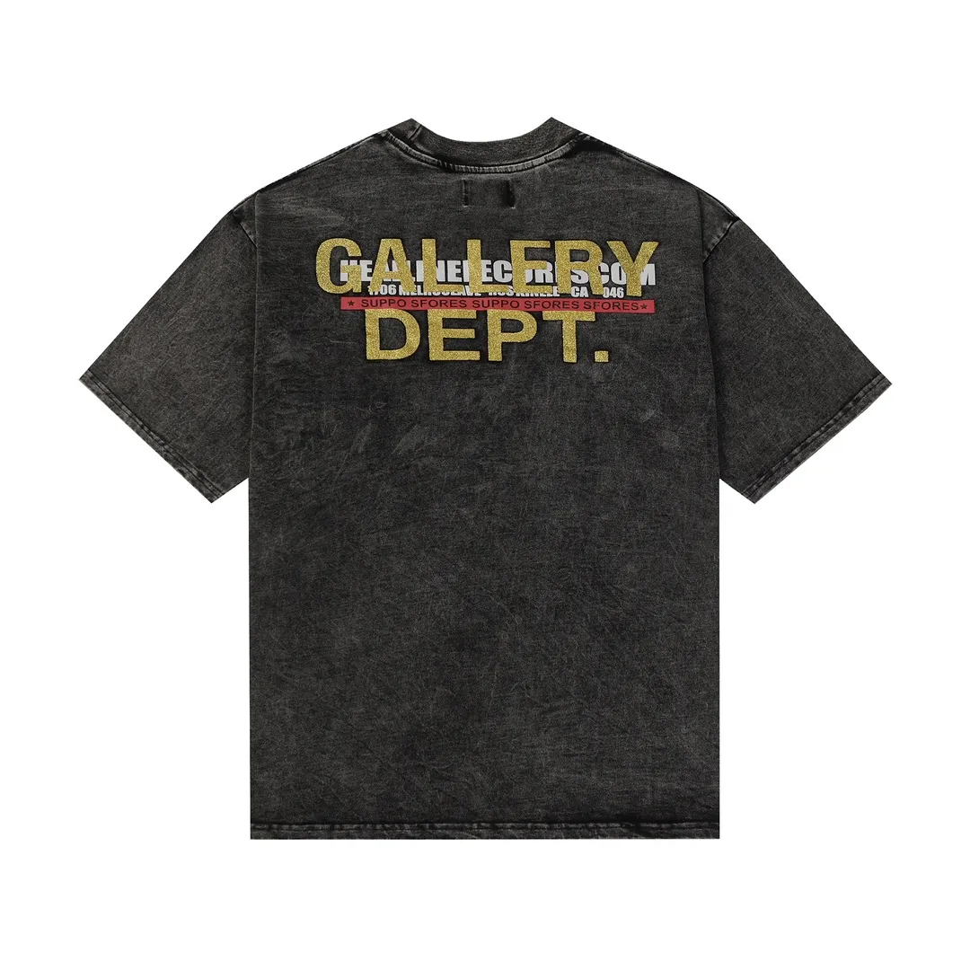 GALLERY.DEPT Summer new short-sleeved model number: D3142#P116 Color: black Size: S M L XL
